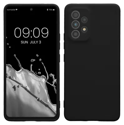 Produktbild von kwmobile Handyhülle für Samsung Galaxy A53 5G Hülle - weiches Handy Silikon Case - Schutzhülle Cover - Schwarz