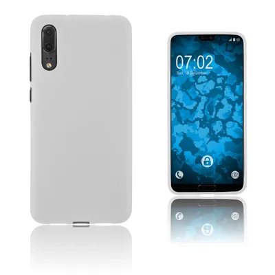 Produktbild von PhoneNatic Case kompatibel mit Huawei P20 - clear Silikon Hülle matt Cover