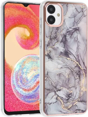 Produktbild von UNIQ Accessory Samsung Galaxy A04e TPU Back Cover - Marble Grey