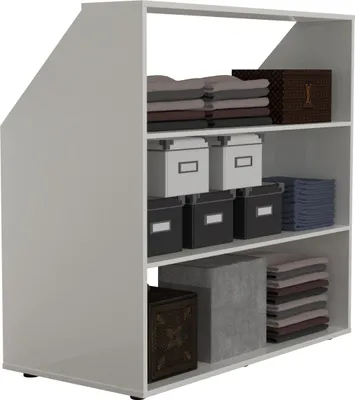 Produktbild von VDD – Schräger Wandschrank – Schräger Wandschrank weiß – Kleiderschrank – Kleiderschrank weiß