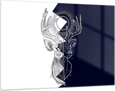 Produktbild von Bilder auf glas - Abstraktion modern - 120x80cm - Glasbilder - Wandbilder - Kunstdruck - zum Aufhängen bereit - Wanddekoration aus Glas - Glas Bilder - Wandbild auf Glas - Einteilig - GAA120x80-4059