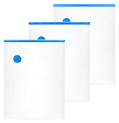 Vakuumbeutel 3er Set, 70x100 cm, für Bettdecken & Kleidung