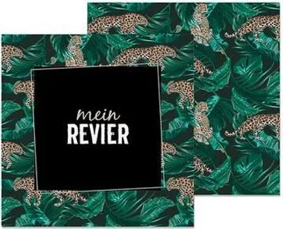 Produktbild von 20 Servietten Mein Revier - mit Leoparden 33x33cm