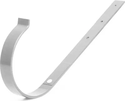 Produktbild von Dachrinnenhaken aus Metall, gerade Ø 100 mm, Weiß RAL 9010
