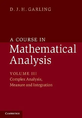 Produktbild von A Course in Mathematical Analysis