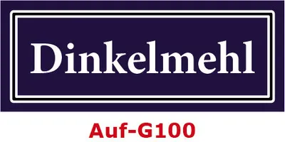 Produktbild von 2 Stück Gewürzaufkleber Dinkelmehl 40x16mm Gewürzetiketten Sticker Lebensmittel (Auf-G100)
