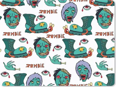 Produktbild von MuchoWow® Mauspad Mousepad Teenager - Zombie - Schuhe 23x19 cm - Mousepads - Maus Mat - Pad - Mausunterlage - Schreibtischunterlage - Mauspad