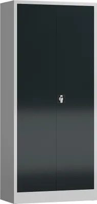 Produktbild von ClassiX Stahlschrank X-530338 anthrazit, lichtgrau 80,0 x 38,0 x 180,0 cm, aufgebaut