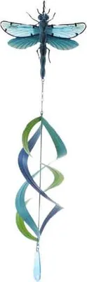 Produktbild von Windspiel mit Solar LED - Libelle - ca. 23 x 12x 87 cm
