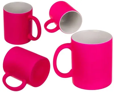 Produktbild von Neon-Becher – Leuchtendes Rosa, 350 ml