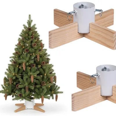Kerstboomstandaard mit Wasserreservoir, weiß, 50 cm breit