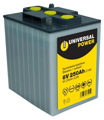 Produktbild von Universal Power Semitraktion UPA6-250 6V 250Ah (C100) Solar Akku
