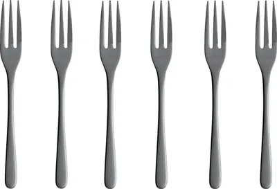 Produktbild von Sambonet Taste Edelstahl/PVD schwarz Kuchengabeln 6tlg