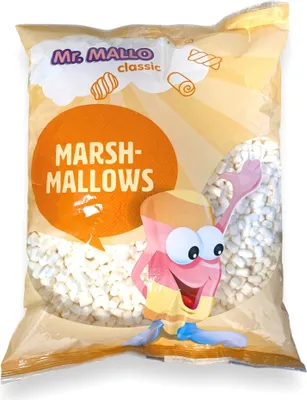 Produktbild von Mr. Mallo Micro Marshmallows 1000g Schaumzucker-Ware Mäusespeck Großverpackung zum Backen, Verzieren Kakao