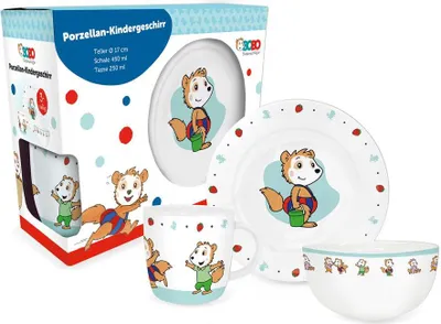 Produktbild von Trötsch Bobo Siebenschläfer Geschirrset aus Porzellan