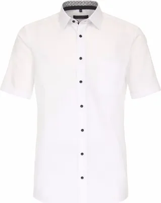 Produktbild von CASAMODA Herren Businesshemd Kurzarm Kent Comfort-Fit Weiß 40