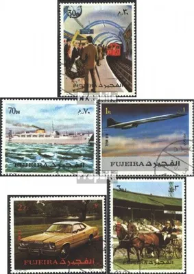 Produktbild von Briefmarken Fujeira 1972 Mi 1289A-1293A (kompl.Ausg.) gestempelt Verkehrsmittel