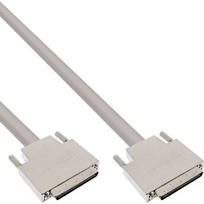 Produktbild von InLine SCSI U320 Kabel, 68pol micro Centronics (VHD) Stecker / Stecker, 1,8m, Beige, 1,8 m, 68-p, 68-p, Männlich/Männlich, 180 mm
