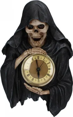 Produktbild von Gothic Wanduhr mit Sensenmann