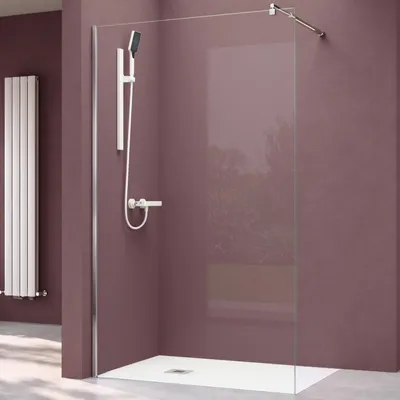 Produktbild von doporro Luxus Duschwand für Dusche Duschabtrennung 80x200cm Walk-In Dusche 8mm ESG-Sicherheitsglas Klarglas inkl. Nanobeschichtung Bremen01K