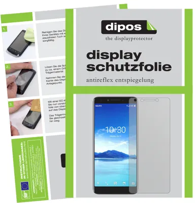 Produktbild von 2x Schutzfolie für Alcatel 7 matt Displayschutzfolie Folie Display Schutz dipos
