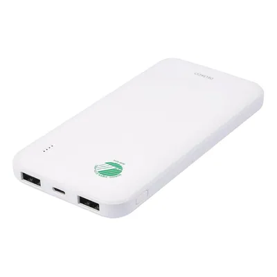 Produktbild von DELTACO Powerbank 10000mAh USB-C/USB weiß
