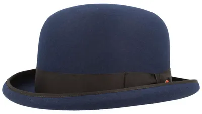 Mayser Melone Connor aus Wollfilz in blau