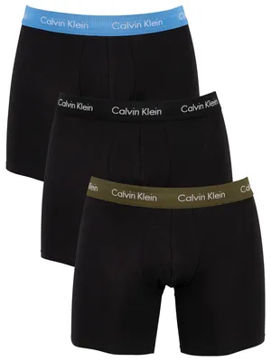 Produktbild von Calvin Klein Herren 3er Boxershorts, Mehrfarbig S