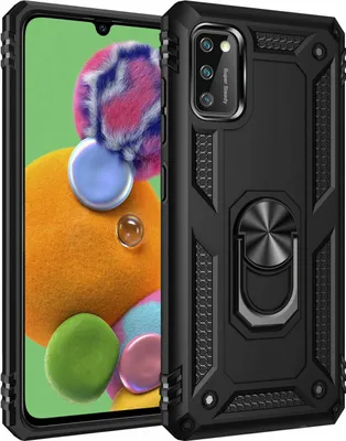 Produktbild von cofi1453® Silikon TPU Slim Case mit 360 Grad Ring Ständer Schutzhülle Kickstand Handyhülle Magnetische Autohalterung für iPhone 12 Pro Max Schwarz