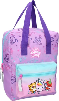 Produktbild von Piñata Smashlings Kinder Rucksack – Lila Schulranzen mit fröhlichem Motiv