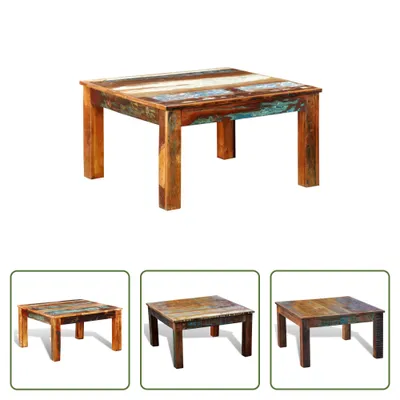 Produktbild von The Living Store Couchtisch Quadratisch Altholz
