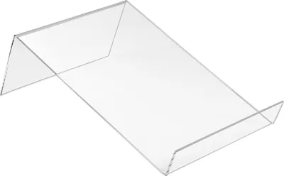 Produktbild von DIN A4 Buchstütze Flach aus Acrylglas - Zeigis® / Buchständer / Warenstütze / Warenträger / Warenpräsentation / Produktpräsentation