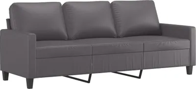 Produktbild von vidaXL 3-Sitzer-Sofa Grau 180 cm Kunstleder