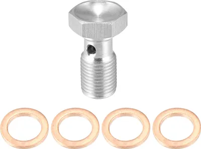 Image de Banjo Boulon Frein Raccord Adaptateur M10x1.0 Filetage Unique Banjo Boulon