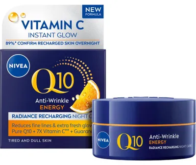 Image de Crème de nuit énergisante anti-rides Q10 Energy (crème) 50 ml