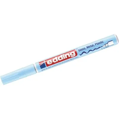 Produktbild von Edding 751, Blau, Pastell, Rundspitze, Blau, Aluminium, Fein, 1 mm