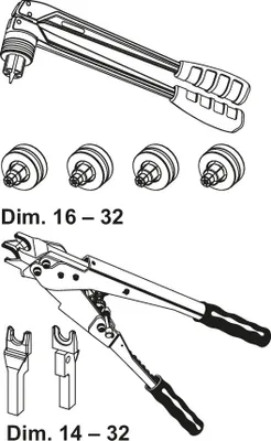 Produktbild von TECE 720203 TECEflex Handwerkzeugset/Koffer