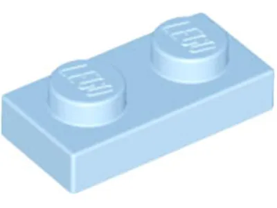 Image de Lego® 10x 1x2 Plaques 3023 - Plaque Bleu clair - Bright Light Blue