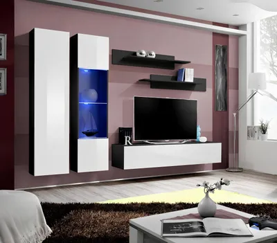 Produktbild von Wohnwand Luxus Wohnzimmer Möbel Komplette Set 5 tlg Moderne Design