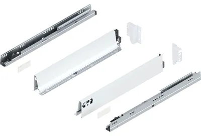 Produktbild von Blum Tandembox antaro M Schubladenschienen-Set | 1 Paar, 30kg 500mm | Vollauszug Blumotion, seidenweiß