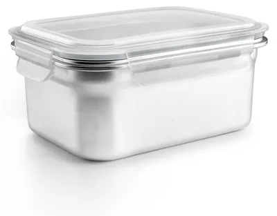 Lunchbox Edelstahl 1600 ml mikrowellengeeignet luftdicht