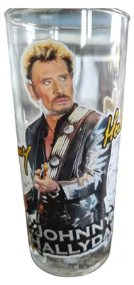 Image de Verre Johnny Hallyday Guitare