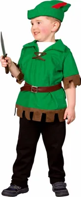 Robin Hood Kostüm Junior für Kinder Gr. 92-128 grün Filmheld Fasching Karneval Mottoparty