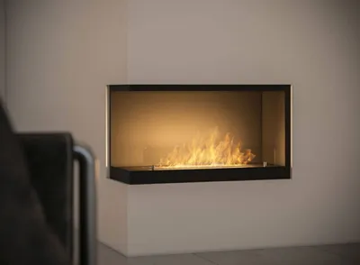 Image de InFire Inside L800 Foyer à l'éthanol ouvert à gauche Noir sans encadrement