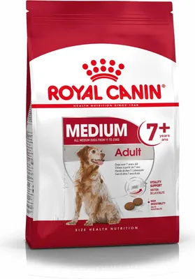 Produktbild von Royal Canin Medium Adult 7+, Adult, Mais, Geflügel, 4 kg
