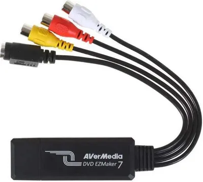 Produktbild von AVerMedia DVD EZMaker 7, USB 2.0, USB, DV, DVD Player, VCD Player, VHS, USB, Windows 7 Enterprise, Windows 7 Enterprise x64, Windows 7 Home Basic, Windows 7 Home Basic x64,..., Mac OS X 10.10 Yosemite, Mac OS X 10.11 El Capitan, Mac OS X 10.8 Mountain Lion, Mac OS X 10.9...