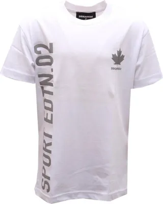 Immagine prodotto di 8385AH maglia bimbo boy DSQUARED2 white printed Cotone t-shirt