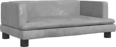 Obrázok produktu pre vidaXL pelech pre psov svetlosivý 80x45x30 cm zamat