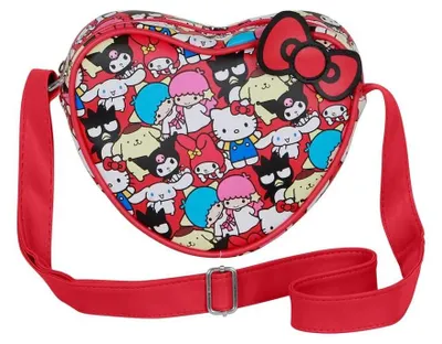 Obrázek produktu pro Kabelka Hello Kitty Friends ve tvaru srdce