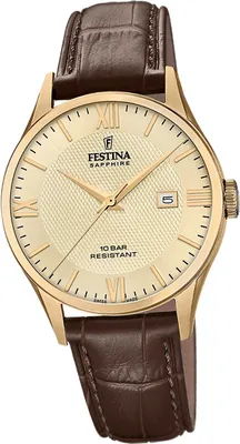 Image de Festina montre homme Swiss Made montre cuir brun D2UF20010/5